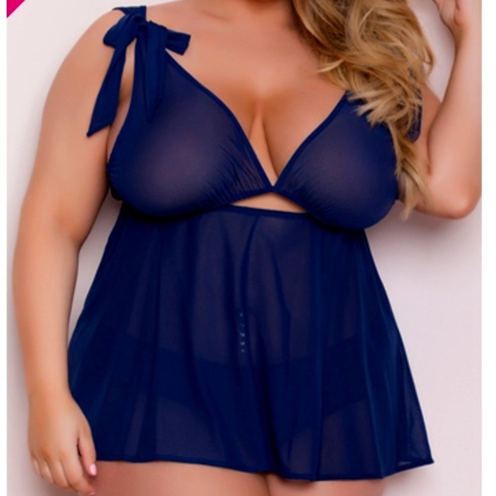 Navy Blue Babydoll